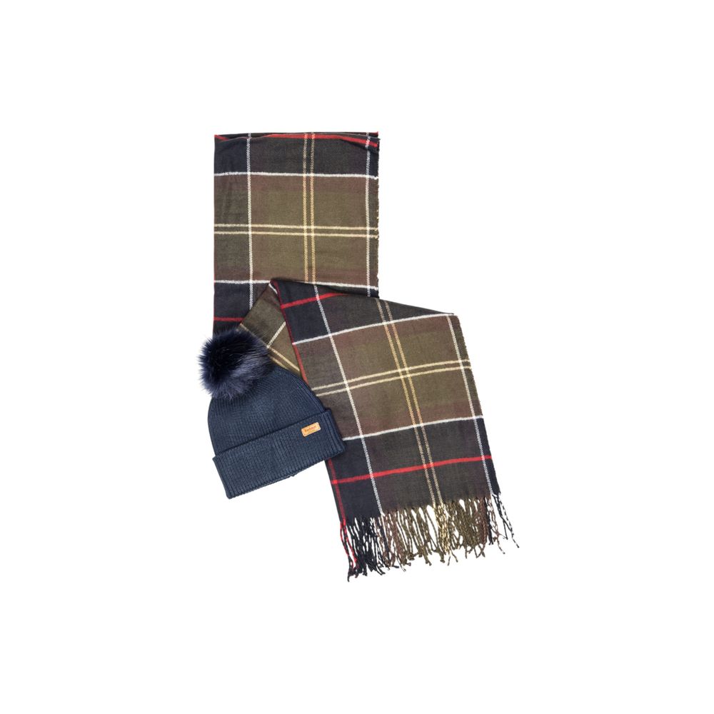 Barbour Blue Viscose Beanie Barbour
