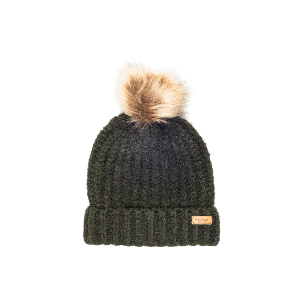 Barbour Green Polyester Beanie Barbour