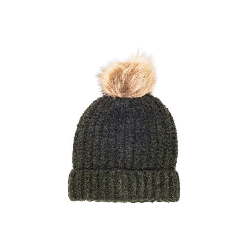 Barbour Green Polyester Beanie Barbour
