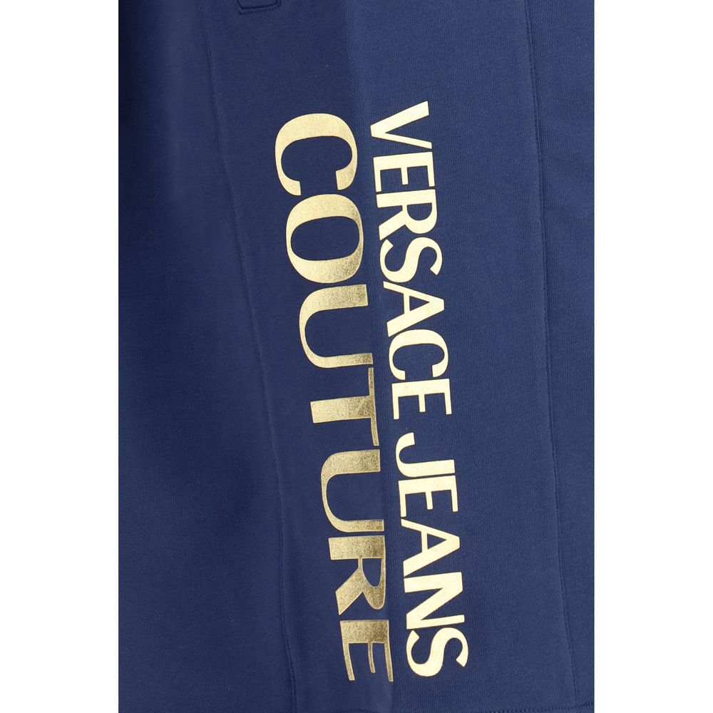 Versace Jeans Blue Cotton Bermuda Shorts Versace Jeans