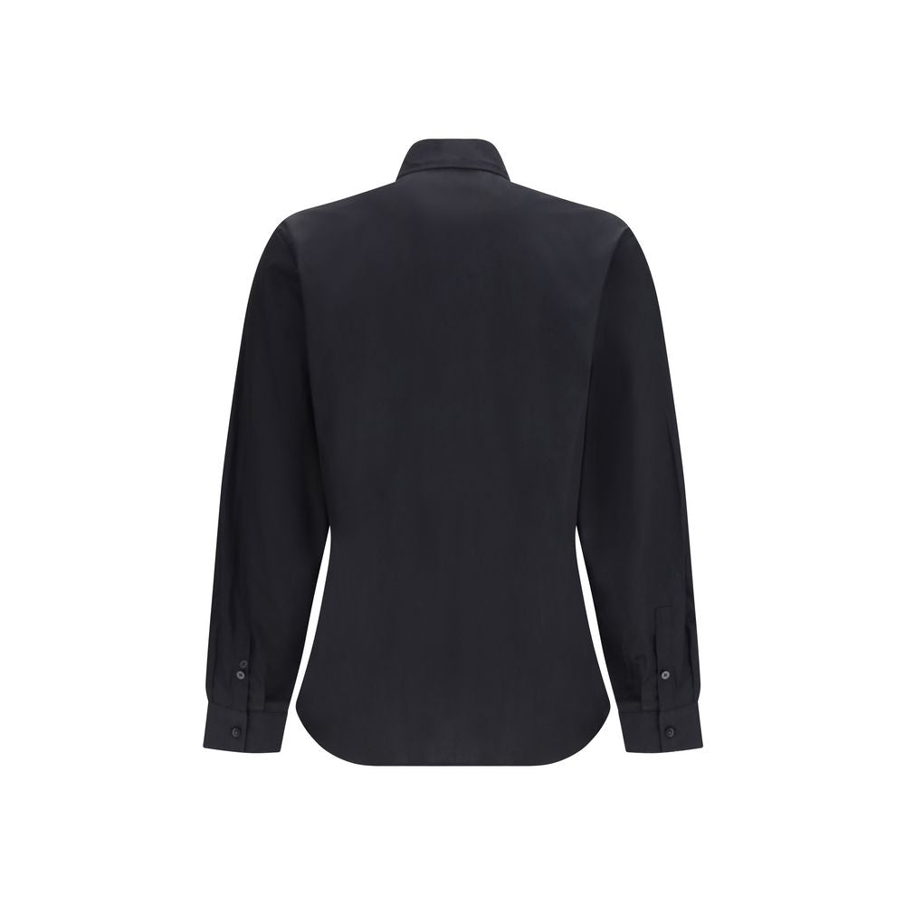 Versace Jeans Black Cotton Dress Shirt Versace Jeans