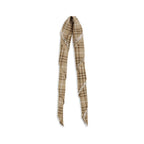 Burberry Beige Silk Scarf Burberry