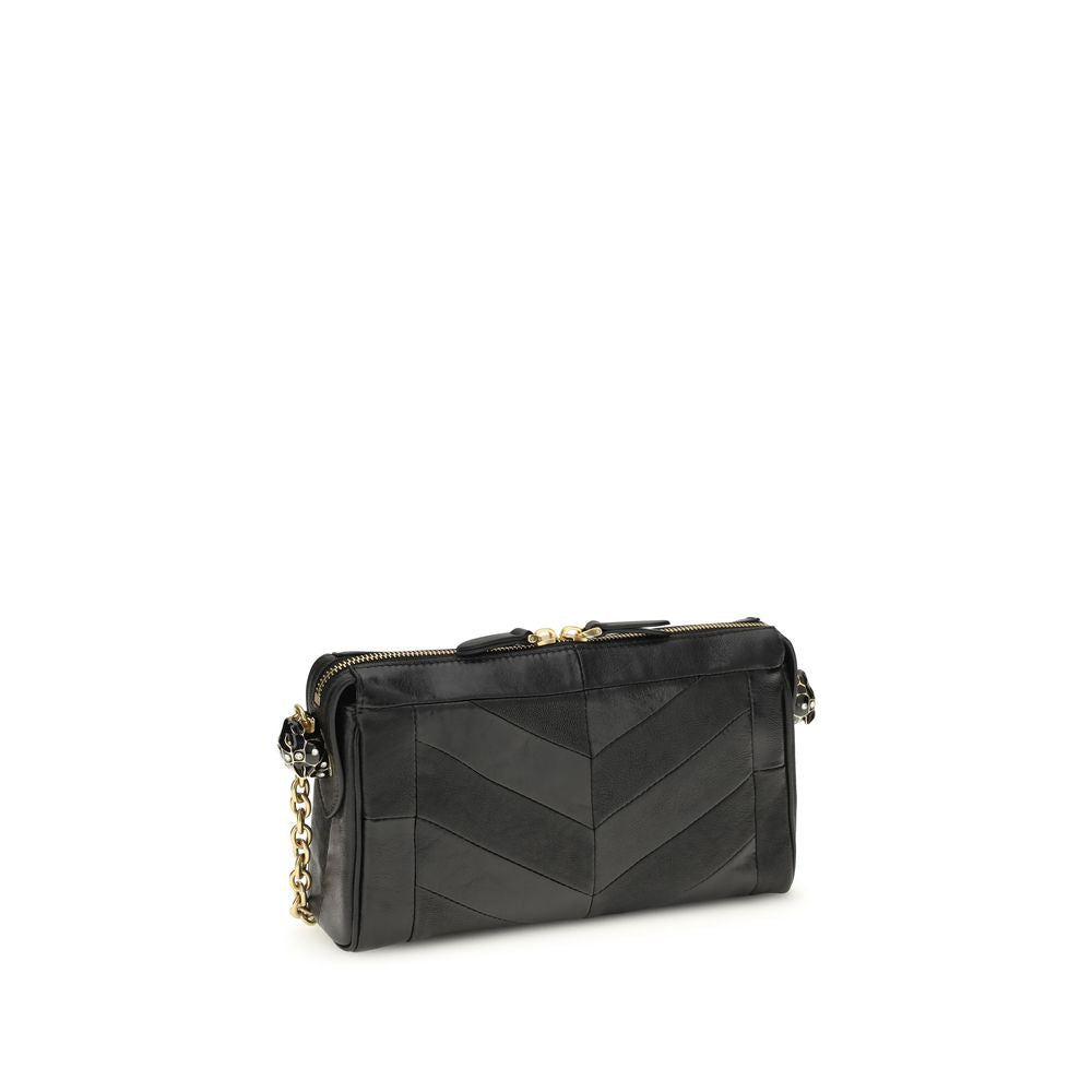 Valentino Garavani Black Lamb Ovis Aries Aries Shoulder Bag Valentino Garavani