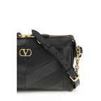 Valentino Garavani Black Lamb Ovis Aries Aries Shoulder Bag Valentino Garavani