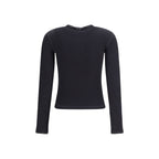 Diesel Black Cotton Long Sleeve T-Shirt Diesel