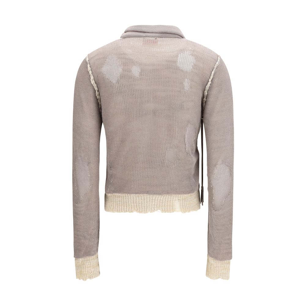 Diesel Gray Cotton Sweatshirt Diesel