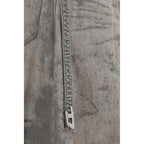 Diesel Gray Lyocell Midi Skirt Diesel