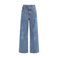 Diesel Blue Cotton Relaxed Fit Jeans Diesel