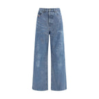 Diesel Blue Cotton Relaxed Fit Jeans Diesel