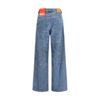 Diesel Blue Cotton Relaxed Fit Jeans Diesel