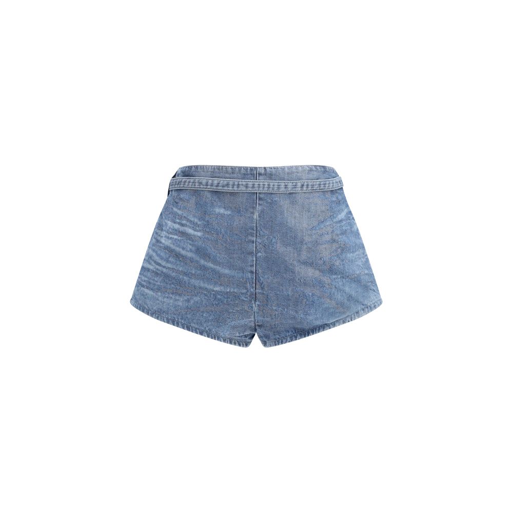 Diesel Blue Cotton Bermuda Shorts Diesel