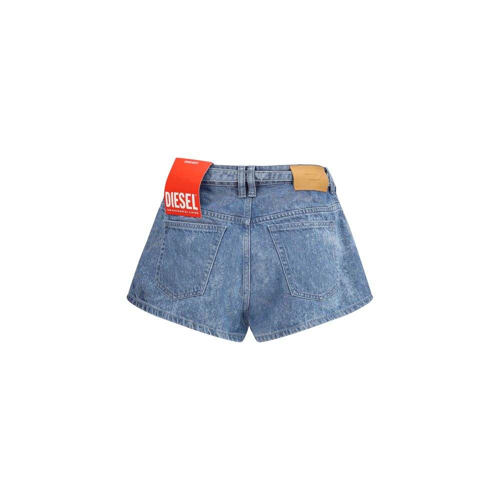 Diesel Blue Cotton Bermuda Shorts Diesel