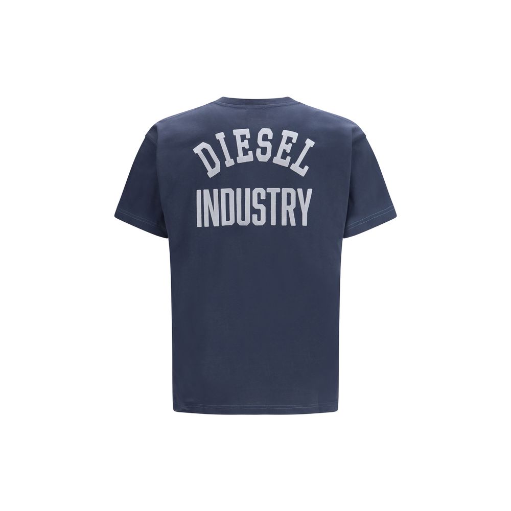 Diesel Blue Cotton T-Shirt Diesel