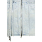 Diesel Blue Cotton Biker Jacket Diesel
