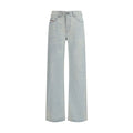 Diesel Blue Cotton Straight-Leg Jeans Diesel