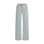 Diesel Blue Cotton Straight-Leg Jeans Diesel