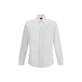 Fendi White Cotton Dress Shirt Fendi