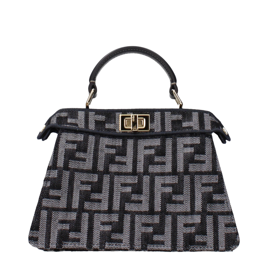 Fendi Black Fabric Handbag Fendi