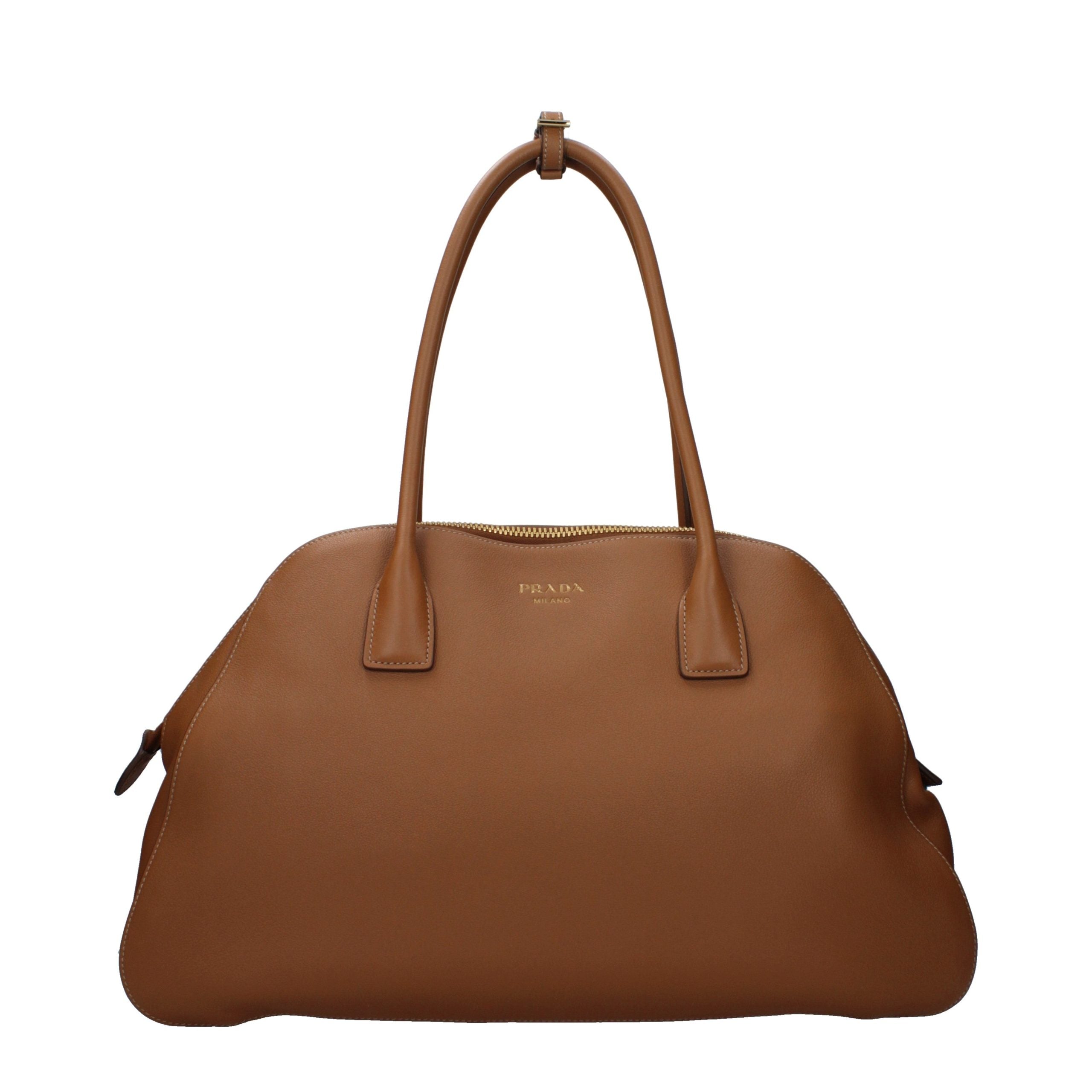 Prada Brown Leather Shoulder Bag Prada