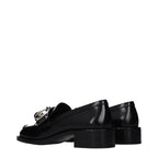 Prada Black Leather Slip-On Loafers Prada