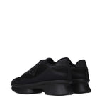 Prada Black Fabric Low Top Sneakers Prada