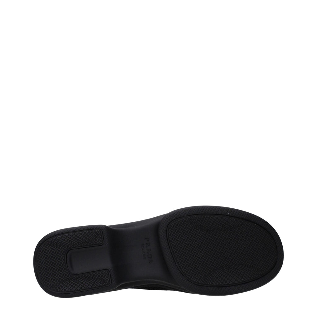 Prada Black Fabric Low Top Sneakers Prada