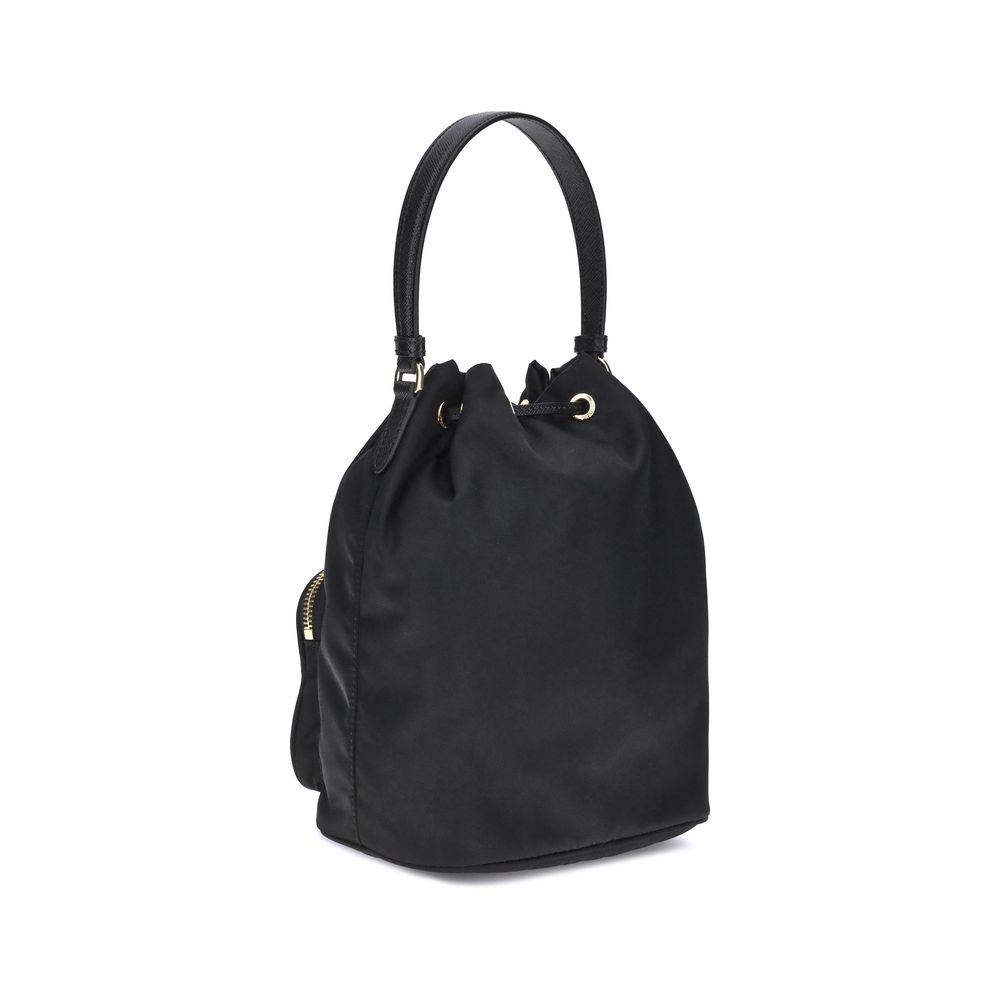 Prada Black Recycled Polyamide Backet Bag Prada