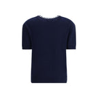 Prada Blue Fleece Wool Sweatshirt Prada