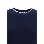 Prada Blue Fleece Wool Sweatshirt Prada