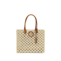 Versace Beige Cotton Shoulder Bag Versace