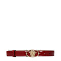 Versace Red Leather Regular Belt Versace