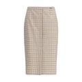 Prada Multicolor Cotton Midi Skirt Prada