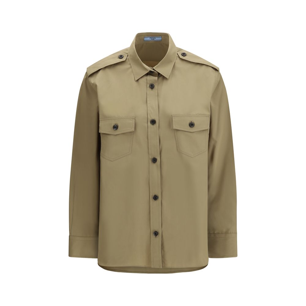 Prada Beige Cotton Shirt Prada