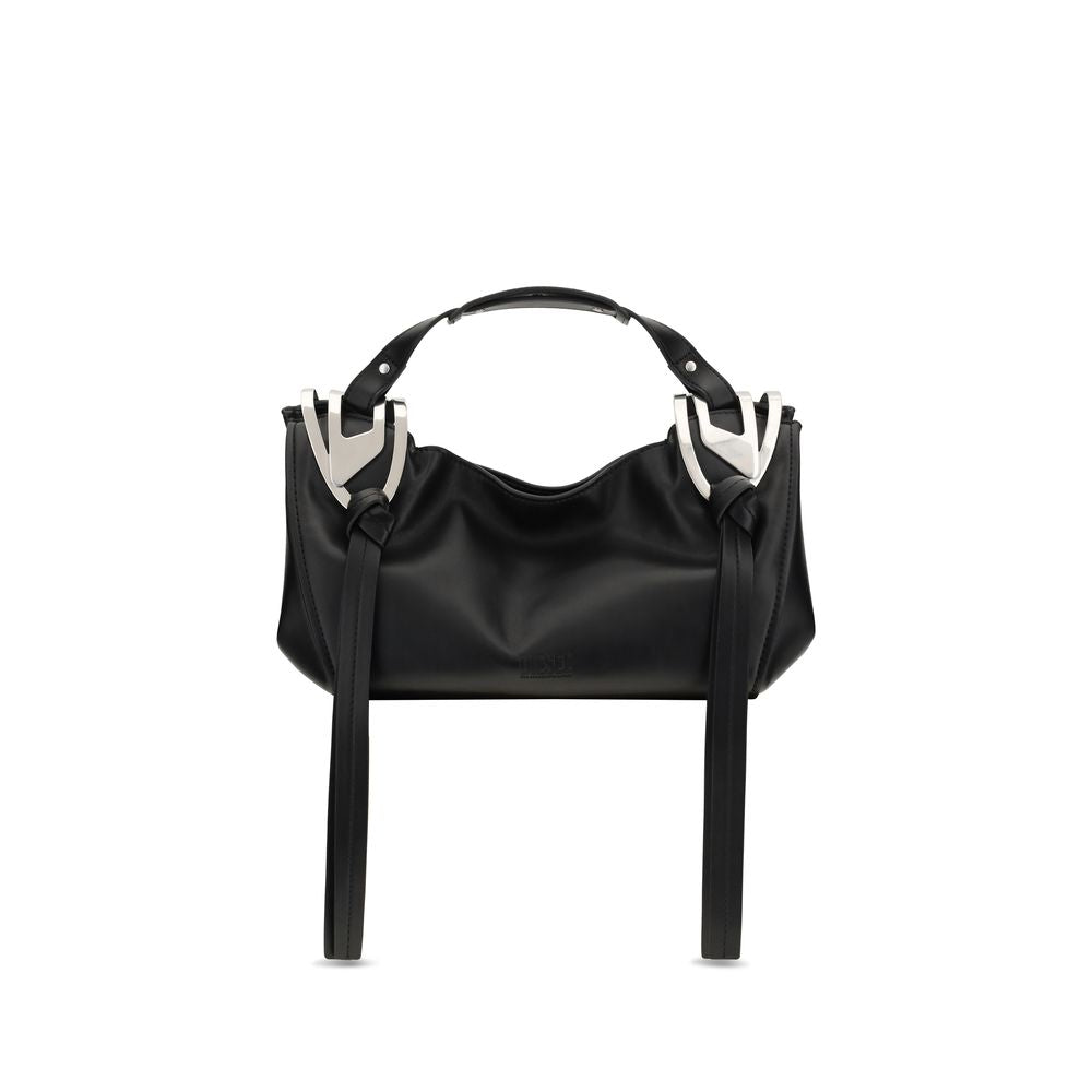 Diesel Black Calf Leather Bos Taurus Handbag Diesel