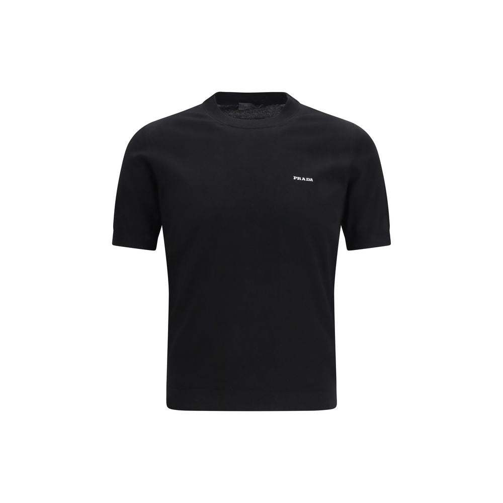 Prada Black Cotton T-Shirt Prada