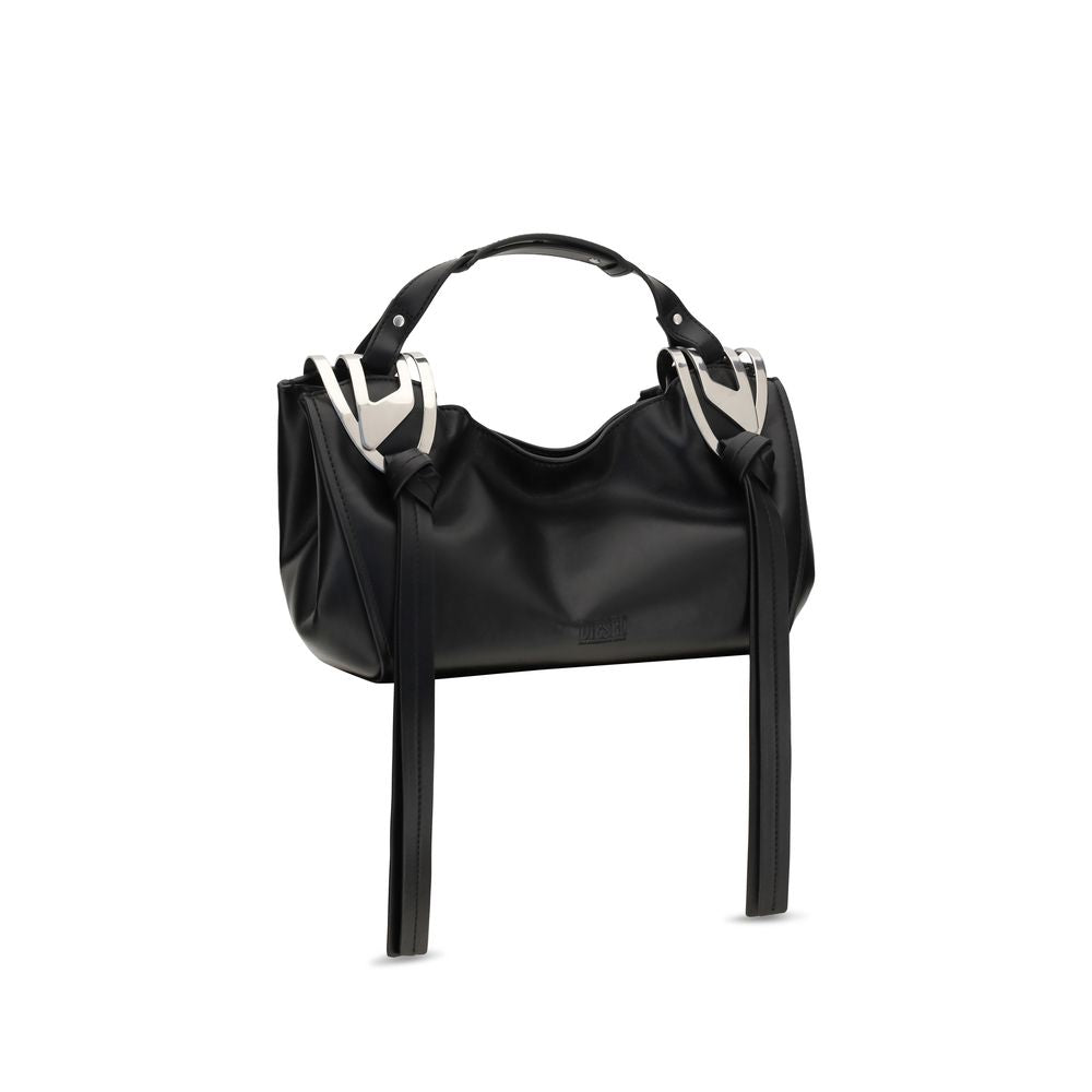 Diesel Black Calf Leather Bos Taurus Handbag Diesel