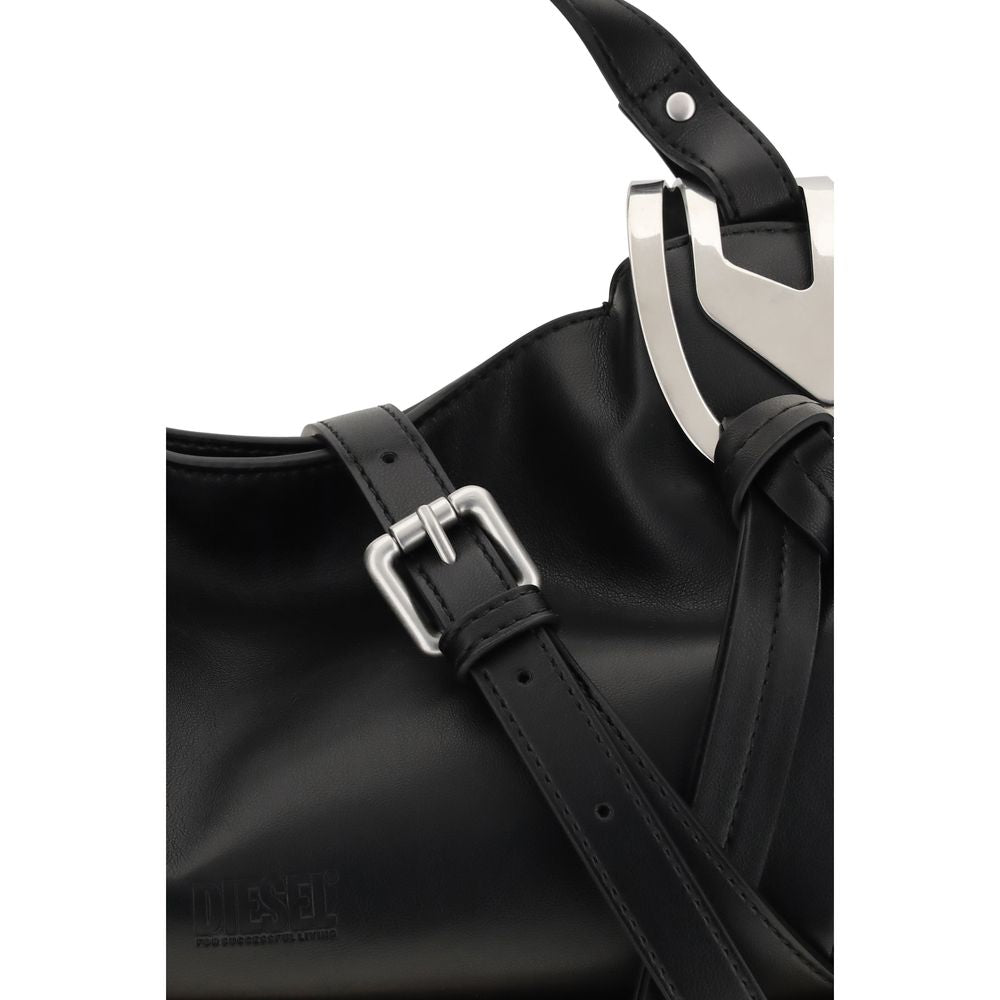 Diesel Black Calf Leather Bos Taurus Handbag Diesel