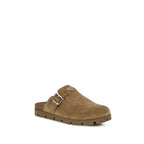 Prada Beige Calf Leather Bos Taurus Mules Prada