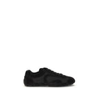 Prada Black Calf Leather Bos Taurus Athletic Sneakers Prada