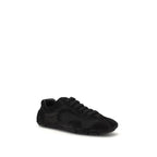 Prada Black Calf Leather Bos Taurus Athletic Sneakers Prada