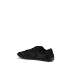 Prada Black Calf Leather Bos Taurus Athletic Sneakers Prada