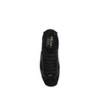 Prada Black Calf Leather Bos Taurus Athletic Sneakers Prada