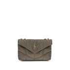 Saint Laurent Gray Lamb Ovis Aries Aries Shoulder Bag Saint Laurent