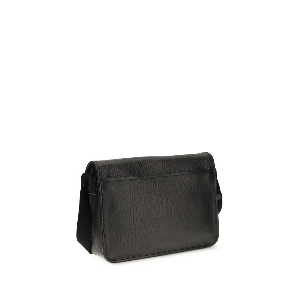 Saint Laurent Black Calf Leather Bos Taurus Shoulder Bag Saint Laurent