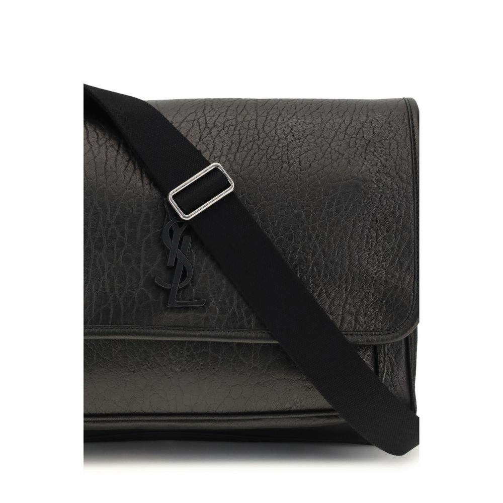 Saint Laurent Black Calf Leather Bos Taurus Shoulder Bag Saint Laurent