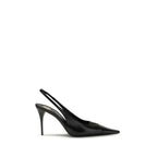 Saint Laurent Black Calf Leather Bos Taurus High Heel Pumps Saint Laurent