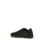 Saint Laurent Black Calf Leather Bos Taurus Low Top Sneakers Saint Laurent