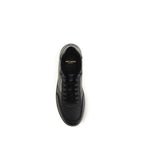 Saint Laurent Black Calf Leather Bos Taurus Low Top Sneakers Saint Laurent