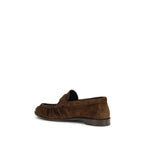Saint Laurent Brown Calf Leather Bos Taurus Slip-On Loafers Saint Laurent