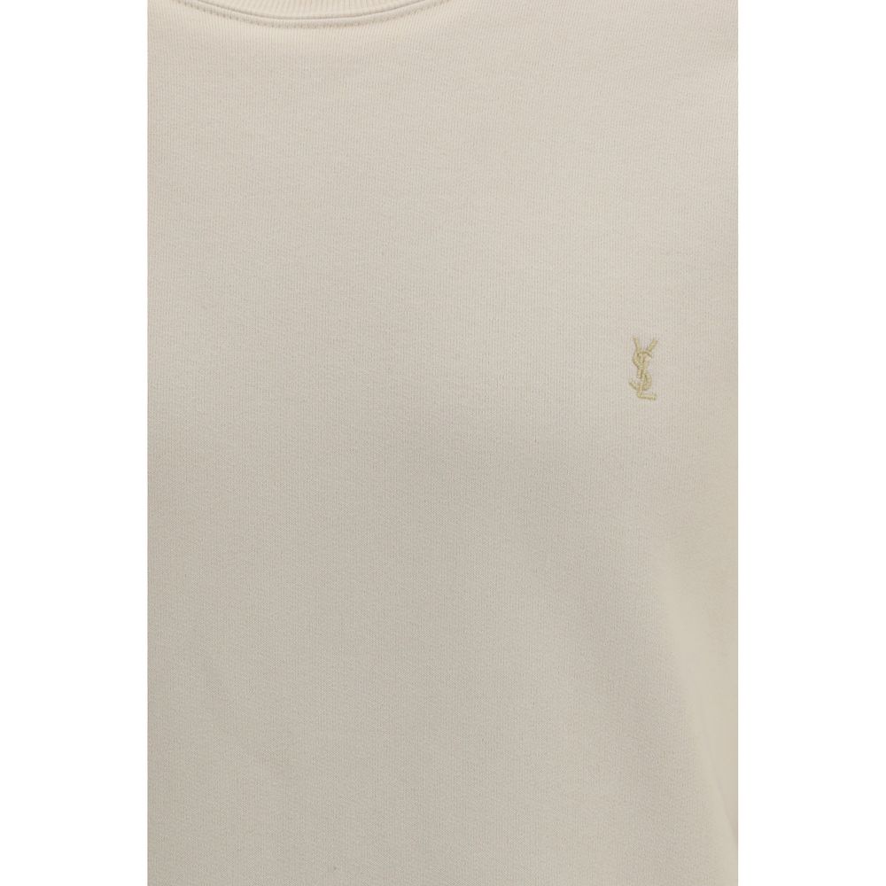 Saint Laurent Beige Cotton Sweatshirt Saint Laurent